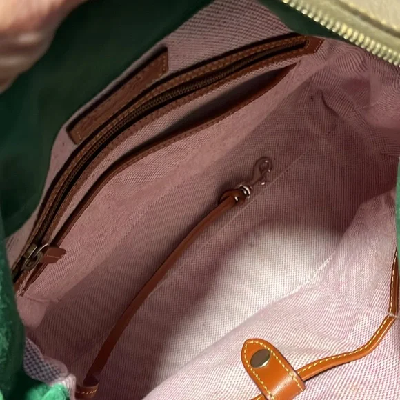 Dooney & Bourke Pebble Grain Satchel in Taupe - Picture 7 of 12